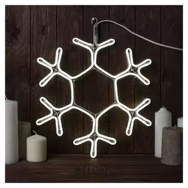 Фигура из неона "Снежинка", 40х40 см, 360 Led, 220v, белый