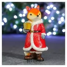 Фигура "Лиса в красной шубе" 8х6,5х14,5см