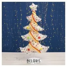 Фигура новогодняя "Ёлка с шариками", 25 Led, 80 см, от батареек (Не в компл)