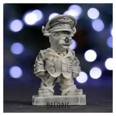 Фигура "Символ года: Бык - полковник" шарж 9см