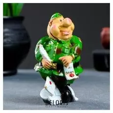 Фигура "Солдат пишет письмо" 5,5х5х9,5см