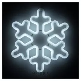 Фигура светодиодная "Снежинка" 30х30х2 см, фиксинг, 220 В, белый