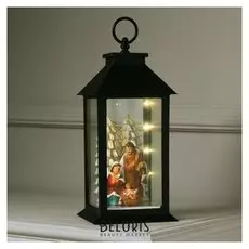 Фигура световая фонарь"Рождение исуса" 30 см, 8 Led, 3xааа, т/белый