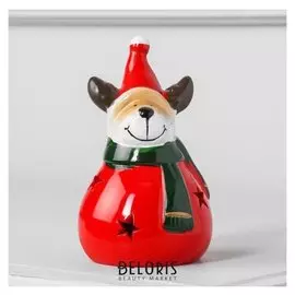 Фигура световая керамическая "Олененок" 14 см, 1 Led, 2хag13, RGB