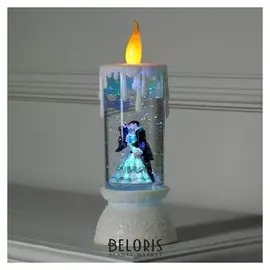 Фигура световая свадебная свеча "Поцелуй", 26х10х10 см, от бат. 2*ааа(Не в компл.), RGB