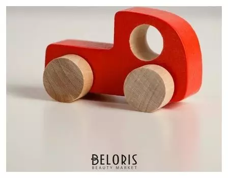 Фигурка деревянная «Каталка» «машинка томик» красная