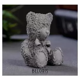 Фигурка "Медвежонок" 4х3см серый