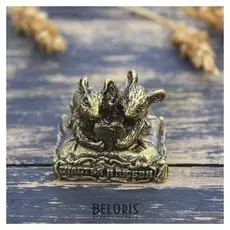 Фигурка мышка "Счастья и любви", латунь, 3,5 х 3,1 см