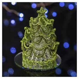 Фигурка новогодняя "Ёлочка с мишурой" 8 см