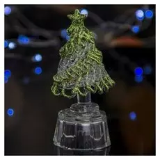 Фигурка новогодняя световая "Ёлочка" 10 см хрусталик