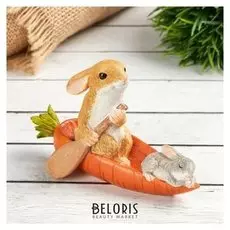 Фигурка полистоун "Заяц мазай" 11.5х5х7.5 CM