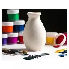 Фигурка- раскраска "Ваза" белая, 10,5 см