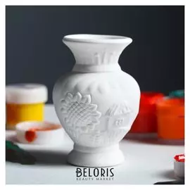 Фигурка-раскраска "Ваза ягодка", под роспись, 9 см