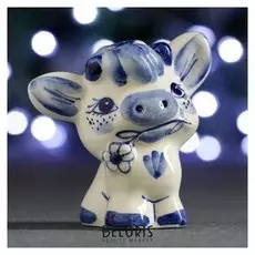 Фигурка "Символ года: бычок" 7см, кобальт