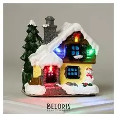 Фигурка светящаяся "Новогодний домик"