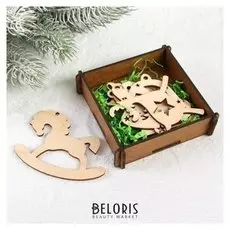 Фигурки для декорирования «Новогодние подвески. 2»