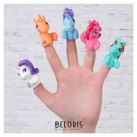 Фигурки на пальцы пальчиковый театр Единороги 2,5х16,5х20 см