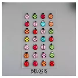 Фигурки самоклеющиеся "Божьи коровки" (Набор 28 шт)