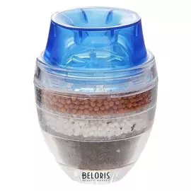 Фильтр для воды на кран «Тройной барьер», D=16-19 мм, на основе цеолита руды, активированного угля и сульфата кальция