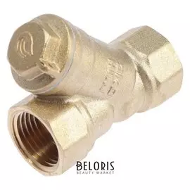 Фильтр косой "ЭКО ном", 1/2", внутренняя/внутренняя резьба, никелированный, латунь