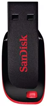 Флэш-диск 128 GB, SANDISK Cruzer Blade, USB 2.0, черный