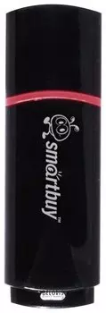 Флэш-диск 16 GB, SMARTBUY Crown, USB 2.0, черный