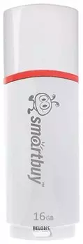 Флэш-диск 16 GB, SMARTBUY Crown, USB 2.0, белый