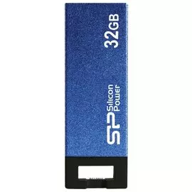 Флэш-диск 32 Gb, Silicon Power Touch 835, Usb 2.0, металлический корпус, синий