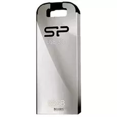 Флэш-диск 64 GB, SILICON POWER Jewel J10, USB 3.1, металлический корпус, серебристый