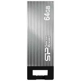 Флэш-диск 64 GB, SILICON POWER Touch 835, USB 2.0, металлический корпус, серый