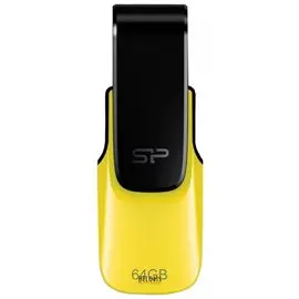 Флэш-диск 64 GB, SILICON POWER Ultima U31, USB 2.0, желтый