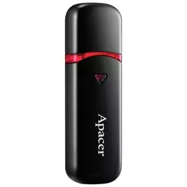 Флэш-диск 8 Gb, Apacer Ah333, Usb 2.0, черный