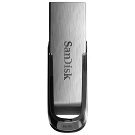 Флеш-диск 16 GB, Sandisk Ultra Flair, USB 3.0, металлический корпус, серебристый, Sdcz73-016g-g46