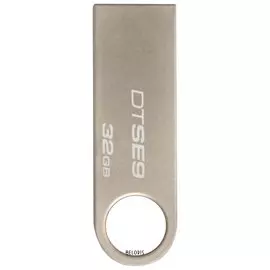 Флеш-диск 32 GB, Kingston Datatraveler Se9, USB 2.0, металлический корпус, серебристый, Dtse9h/32gb