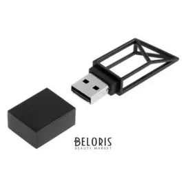 Флешка 326 B Mat, 32 ГБ, Usb2.0, чт до 25 мб/с, зап до 15 мб/с, геометрия, черная