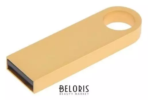 Флешка E 292 G, 32 ГБ, Usb2.0, чт до 25 мб/с, зап до 15 мб/с, золотистая