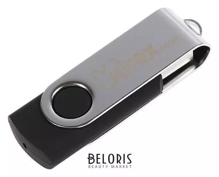 Флешка Mirex Swivel Black, 64 Гб, Usb2.0, чт до 25 мб/с, зап до 15 мб/с, цвет черный-серый
