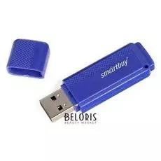 Флешка Smartbuy Dock, 16 Гб, Usb2.0, чт до 25 мб/с, зап до 15 мб/с, синяя