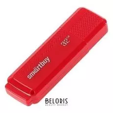 Флешка Smartbuy Dock Red, 32 Гб, Usb2.0, чт до 25 мб/с, зап до 15 мб/с, красная