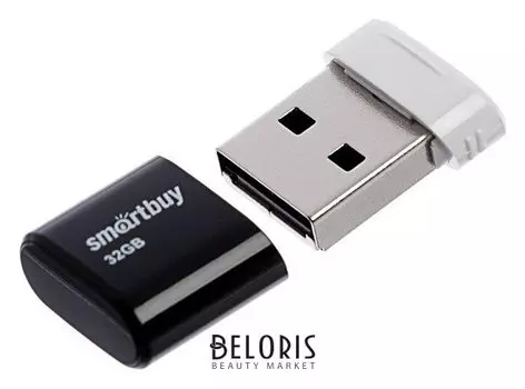 Флешка Smartbuy Lara, 32 Гб, Usb2.0, чт до 25 мб/с, зап до 15 мб/с, черная