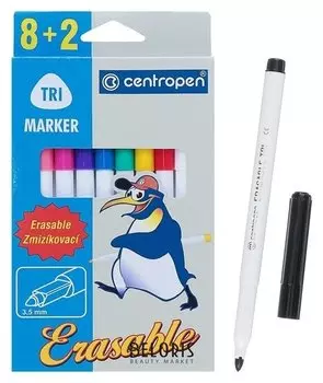 Фломастеры 10 цветов Erasable
