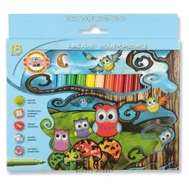 Фломастеры 18 цветов Совы