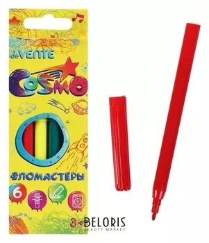 Фломастеры 6 цветов Cosmo