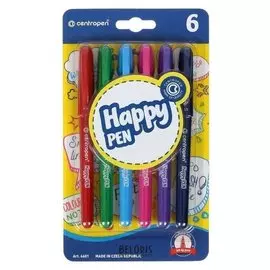 Фломастеры 6цв Centropen 4601/6 Happy Pen, 0,7 мм, блистер, европодвес 546010601