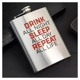 Фляжка "Drink All Night", 240 мл