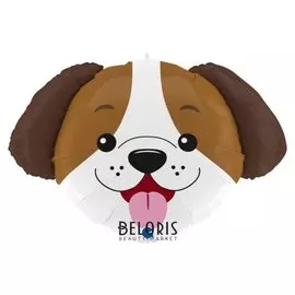 Фольгированный шар 33"фигура"голова собаки" 1207-4074