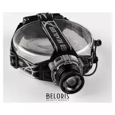 Фонарь налобный, аккумуляторный, 3 Led, 3 режима, рассеиватель, зарядка от сети, 11х8х6 см