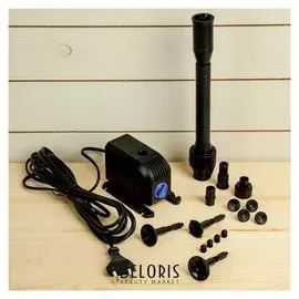 Фонтан для садового водоёма Hj-603, 8 Вт, H = 1,3 м, 600 л/ч, шнур 5 м