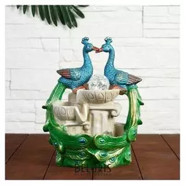 Фонтан "Две жар-птицы у воды" 16*17*30 см (С подсветкой)