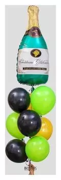 Фонтан из шаров "Веселье", латекс, фольга, 10 шт.